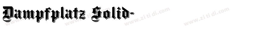 Dampfplatz Solid字体转换